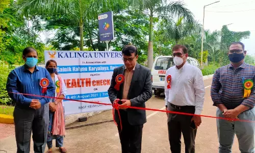 कलिंगा विश्वविद्यालय में दो दिवसीय निःशुल्क स्वास्थ्य जांच शिविर का आयोजन