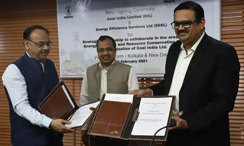 कोल इण्डिया का EESL के साथ ऊर्जा दक्षता और संसाधन संरक्षण के क्षेत्र में हुआ MOU