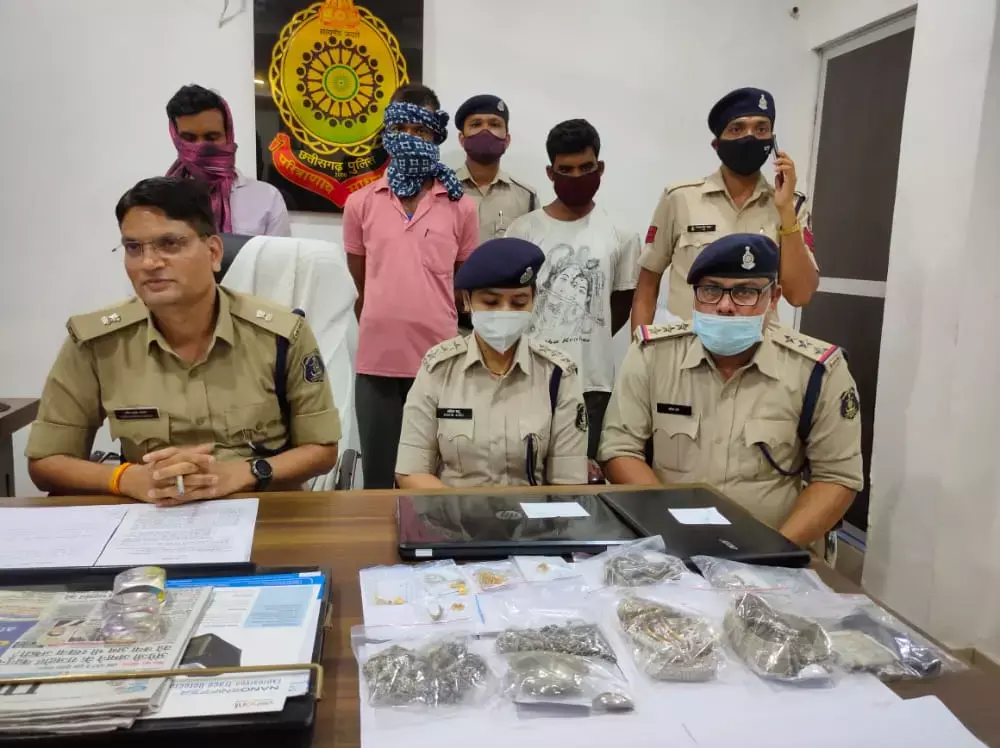 चोरी करने के लिए रायपुर से आते थे बिलासपुर… पुलिस ने तीन को किया गिरफ्तार, सात लाख का सामान भी बरामद….