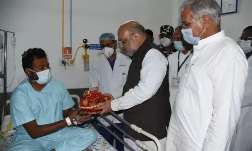 मुख्यमंत्री बघेल और केन्द्रीय गृह मंत्री शाह पहुंचे घायल जवानों से मिलने, अस्पताल प्रबंधन को बेहतर इलाज के दिए निर्देश