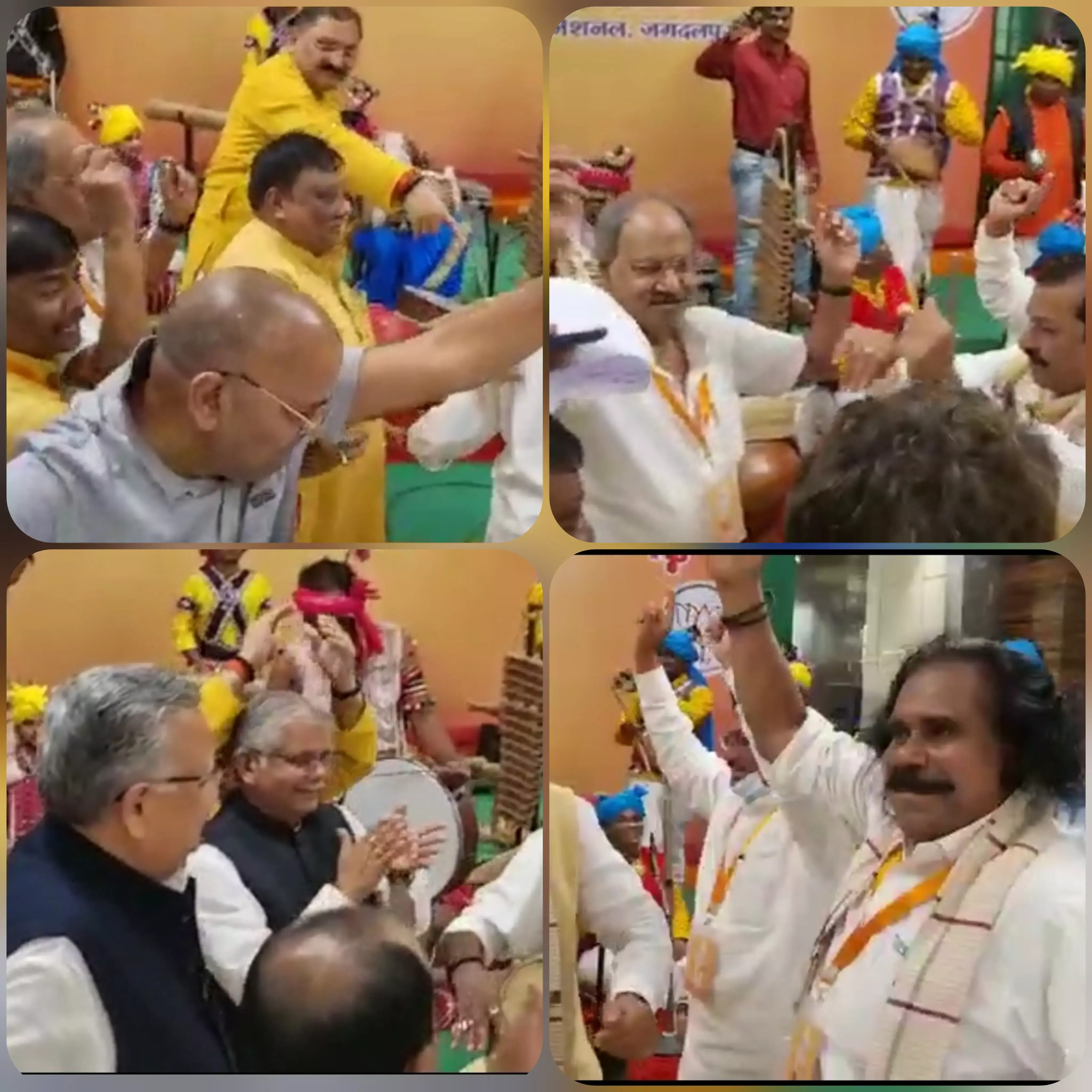 VIDEO-चिंतन शिविर में थिरकती भाजपा : मैं पान वाला बाबू की धुन और मांदर की ताल पर देर तक थिरकते नुमाया हुए कद्दावर